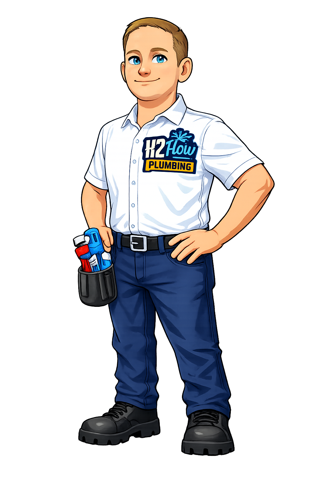H2Flow Plumbing mascot